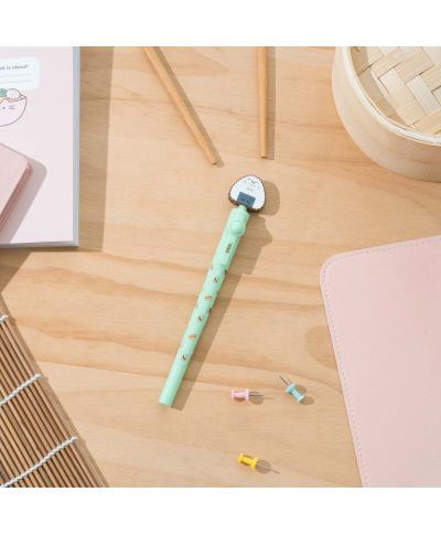 Pusheen Sushi Roll  Green - długopis z topperem
