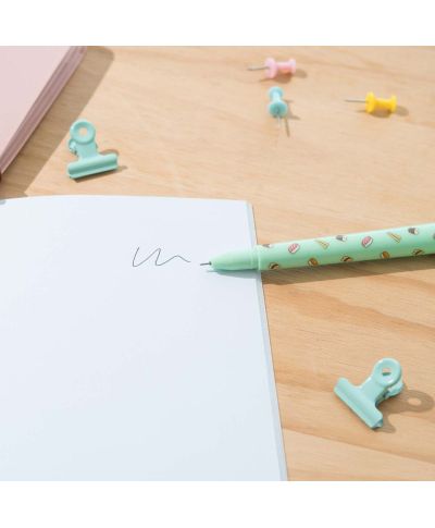 Pusheen Sushi Roll  Green - długopis z topperem