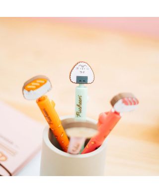 Pusheen Sushi Roll  Green - długopis z topperem