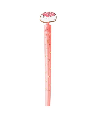 Pusheen Sushi Roll Coral - długopis z topperem