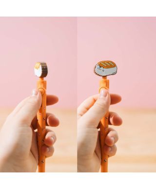 Pusheen Sushi Roll Orange - długopis z topperem