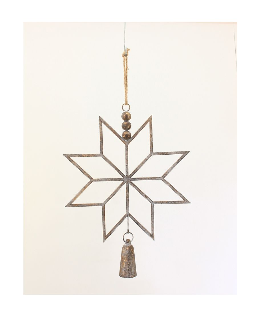SANTA LILA Zawieszka metalowa gwiazda 46,5x6,5x62cm