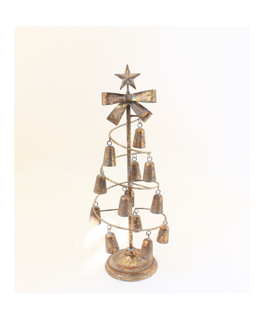 SANTA LILA Choinka metalowa z dzwonków3,5x23,5x65,5cm