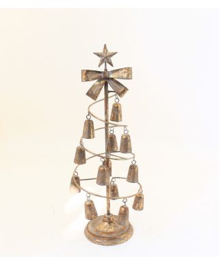 SANTA LILA Choinka metalowa z dzwonków3,5x23,5x65,5cm