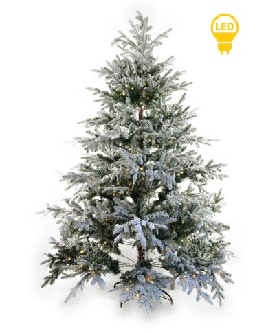 SANTA LILA Choinka 240cm LED ośnieżona