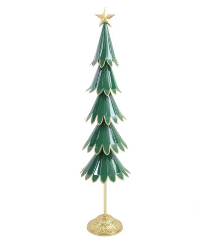 SANTA LILA Figura choinka metalowa 26x18x110cm