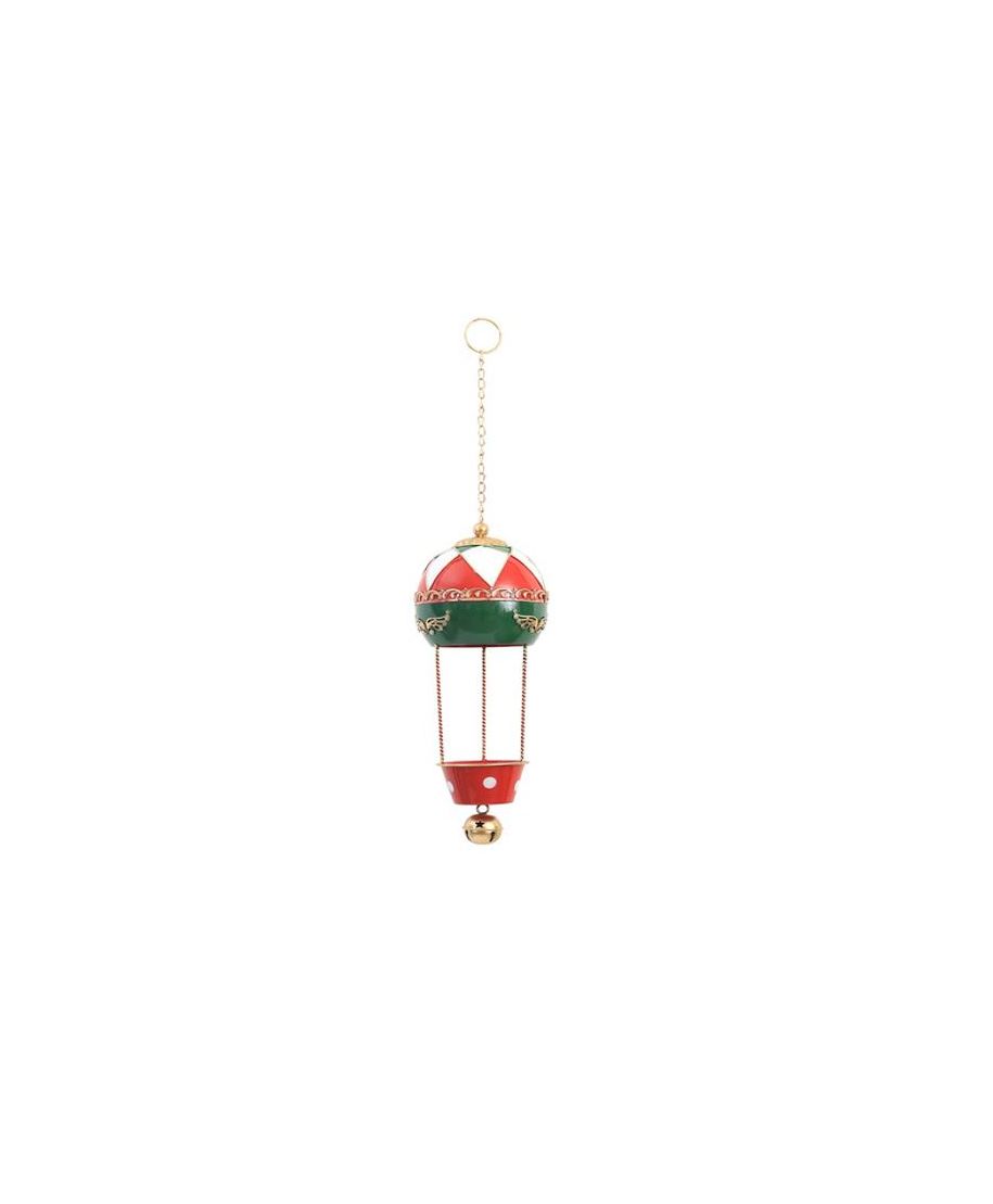 SANTA LILA Zawieszka balon dzwonek 16x38/68cm x łańcuszkiem