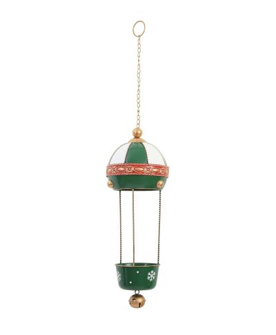 SANTA LILA Zawieszka balon dzwonek 16x38/68cm z łańcuszkiem