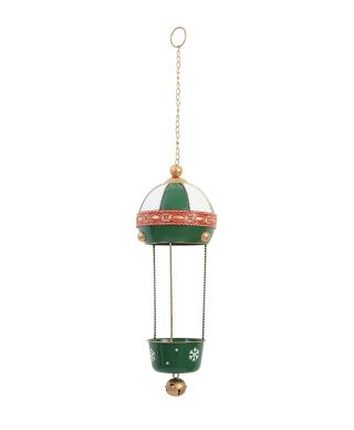 SANTA LILA Zawieszka balon dzwonek 16x38/68cm z łańcuszkiem