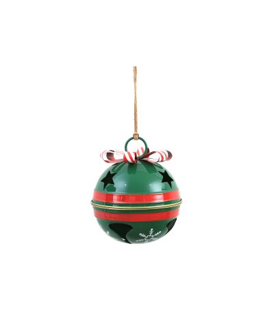 SANTA LILA Bombka metalowa 24,5x24,5x28,5cm