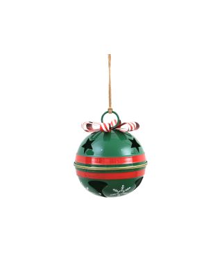 SANTA LILA Bombka metalowa 24,5x24,5x28,5cm