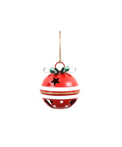 SANTA LILA Bombka metalowa 24,5x24,5x28,5cm