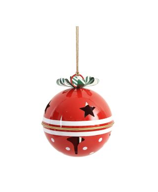 SANTA LILA Bombka metalowa 30x30x37,5cm