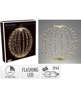 BOMBKA 50 CM 320 LED MIGAJĄCA TAUPE