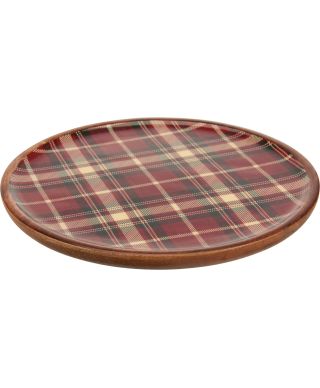TALERZ 25 CM W KRATKĘ