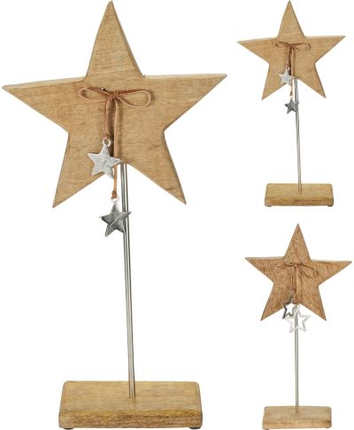 GWIAZDA NA STOJAKU 40 CM 2 WZORY
