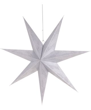 GWIAZDA PAPIEROWA 60 CM SREBRNA