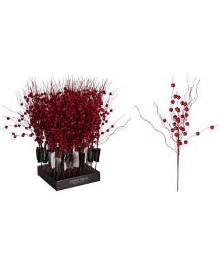 GAŁĄZKA ŚWIĄTECZNA 58CM CZERWONA
