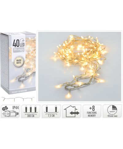 LAMPKI LED 40 LED ZEWNĘTRZNE