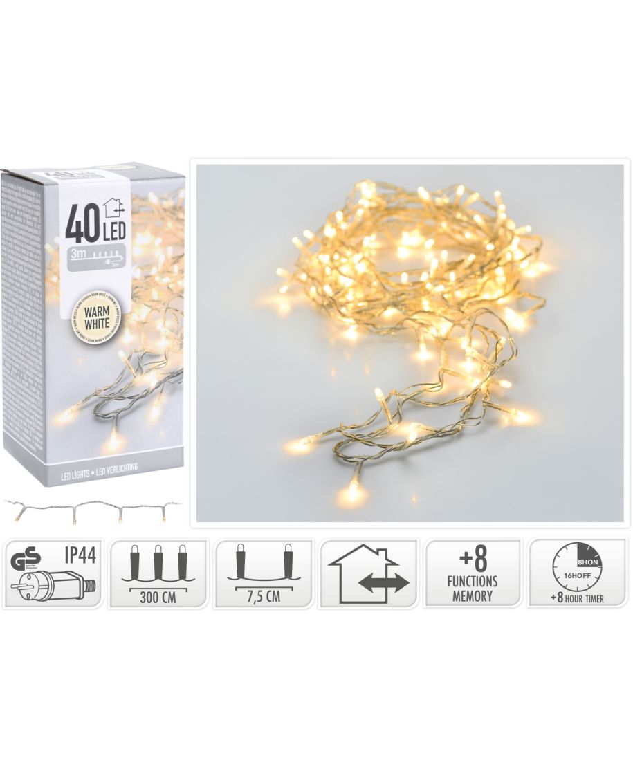 LAMPKI LED 40 LED ZEWNĘTRZNE