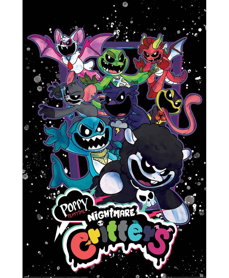 Poppy Playtime Nightmare Critters - plakat