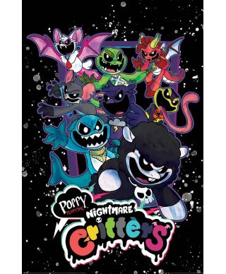 Poppy Playtime Nightmare Critters - plakat