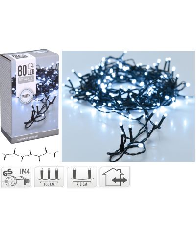 LAMPKI LED 80 LED BIAŁE