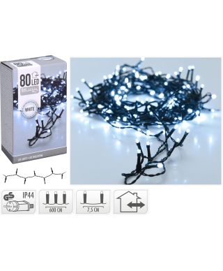 LAMPKI LED 80 LED BIAŁE