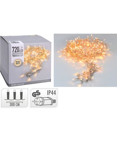 LAMPKI LED 720 LED CIEPŁA BIAŁA