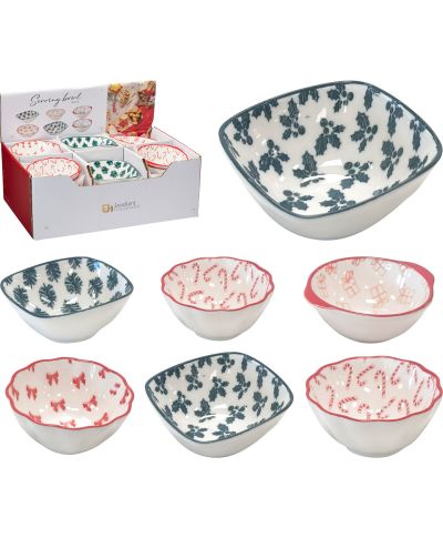 PORCELANOWA MISECZKA NA PRZEKĄSKI 6 WZORÓW