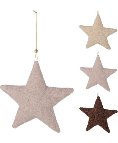ZAWIESZKA GWIAZDA 21 CM 3 KOLORY