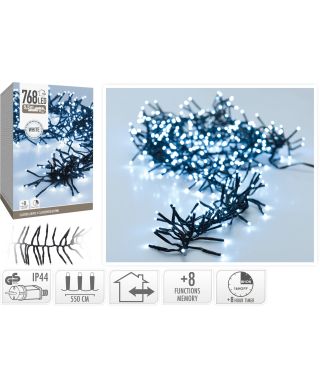 LAMPKI CLUSTER 768 LED BIAŁE