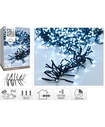 LAMPKI CLUSTER 576 LED BIAŁE