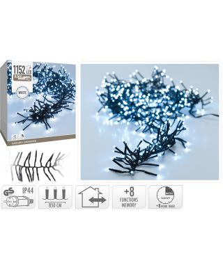 LAMPKI CLUSTER 1152 LED BIAŁE