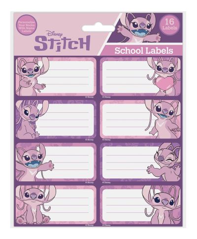 Lilo i Stitch Pink Hawaiian - naklejki na zeszyt