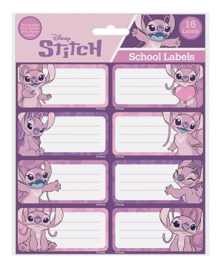 Lilo i Stitch Pink Hawaiian - naklejki na zeszyt