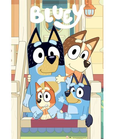 Bluey Line Up - plakat