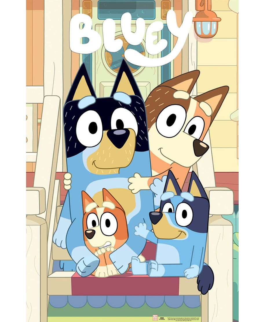 Bluey Line Up - plakat