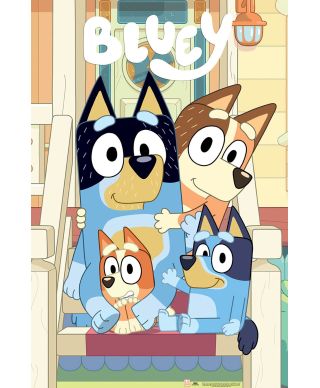 Bluey Line Up - plakat