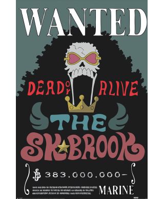 One Piece Wanted Brook - plakat