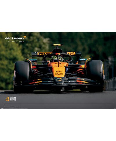 F1 Lando Norris Number 4 - plakat