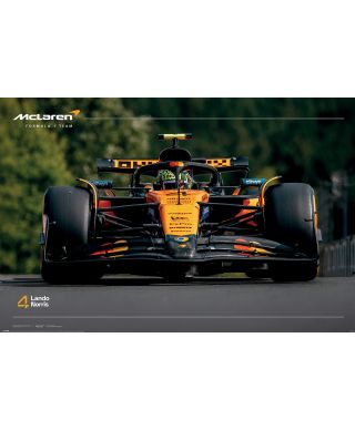 F1 Lando Norris Number 4 - plakat