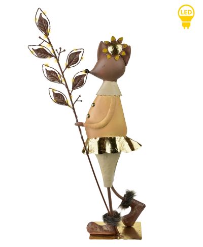 HAZEL Figura pani myszka LED 18x8x63cm 2x3AAA