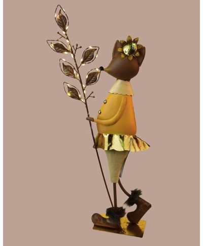 HAZEL Figura pani myszka LED 18x8x63cm 2x3AAA