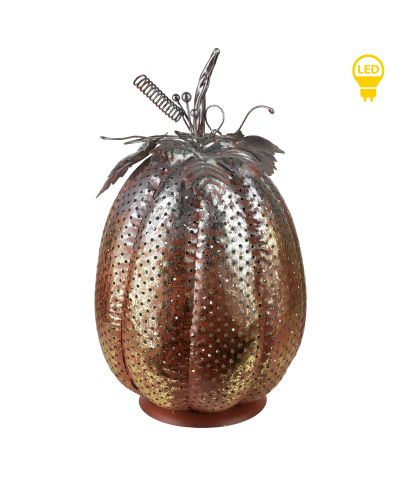 HAZEL Figura dynia metalowa LED 22x22x37cm 2x3AAA