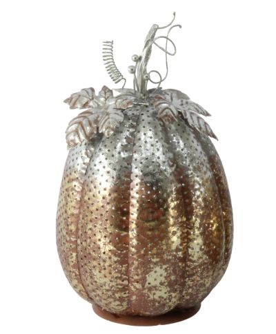 HAZEL Figura dynia metalowa LED 22x22x37cm 2x3AAA