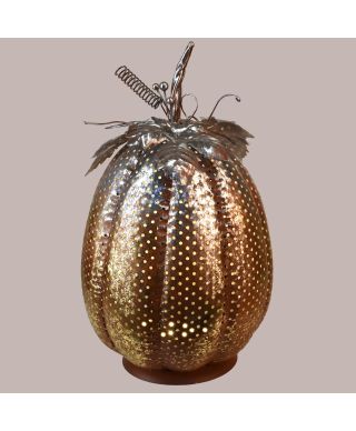 HAZEL Figura dynia metalowa LED 22x22x37cm 2x3AAA