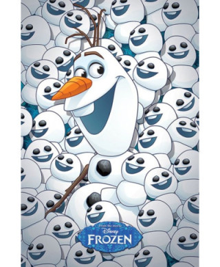 Frozen Fever Gorączka Lodu Olaf i dzieci - plakat