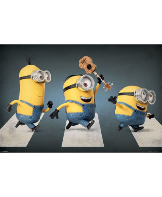 Minionki Abbey Road - plakat