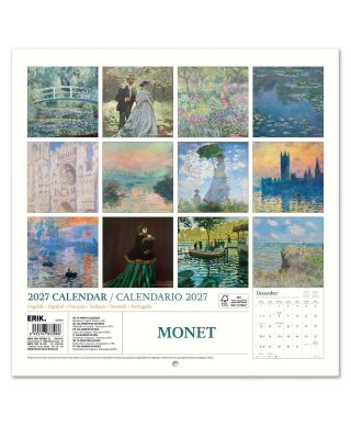 Monet - kalendarz 2027